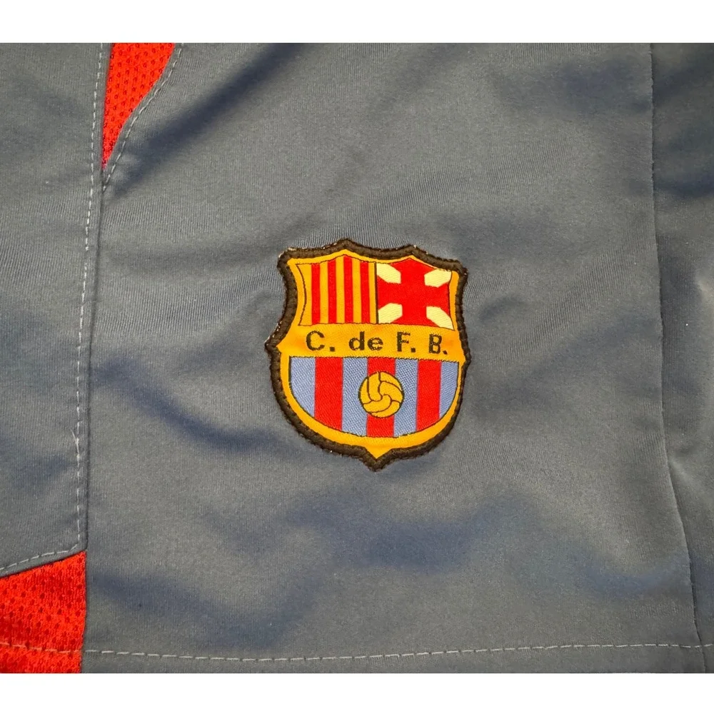Genesis Sports FC Barcelona Soccer Shorts Blue Red Mesh Mens Uni Talla Mexico